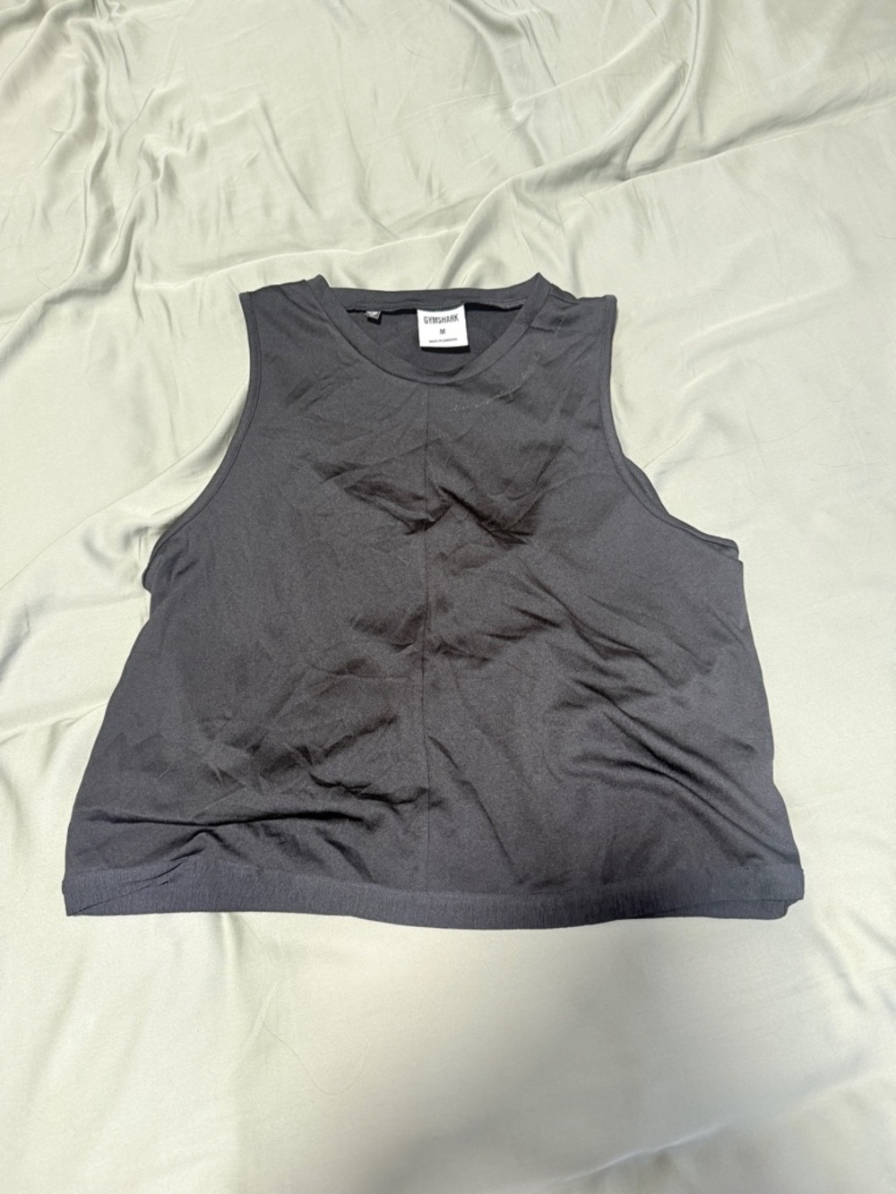 Gymshark Black Cropped Muscle Tank